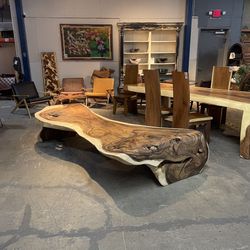 Solid Wood Large Waterfall Coffee Table