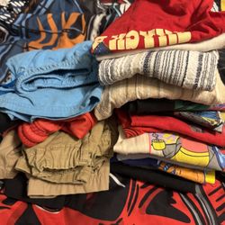 Free..boys Shirts Size 5 Some Pants And Shorts All In Good Condition.! Pickup Only grand terrace, Cleaning Out School Clothes 