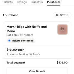 Mary J Blige Tickets