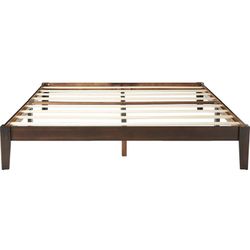 New Wood King Size Platform Bed Frame