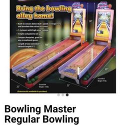 NEW Bowl Master Arcade Bowling Machine - Won on Let's Make a Deal!