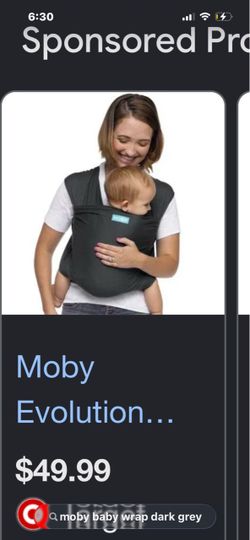Moby baby wrap carrier