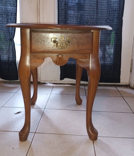 Small Wooden End Table For Sale 