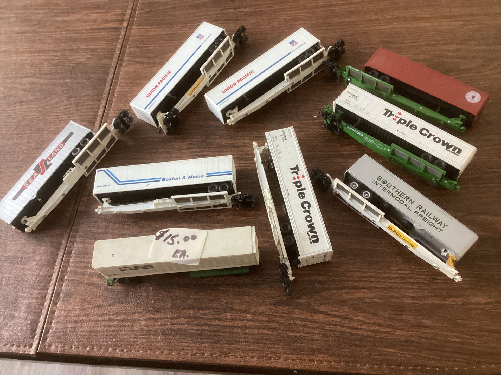 Train Cars With Trailers On Them , Kadee Couplers. $15 Ea.