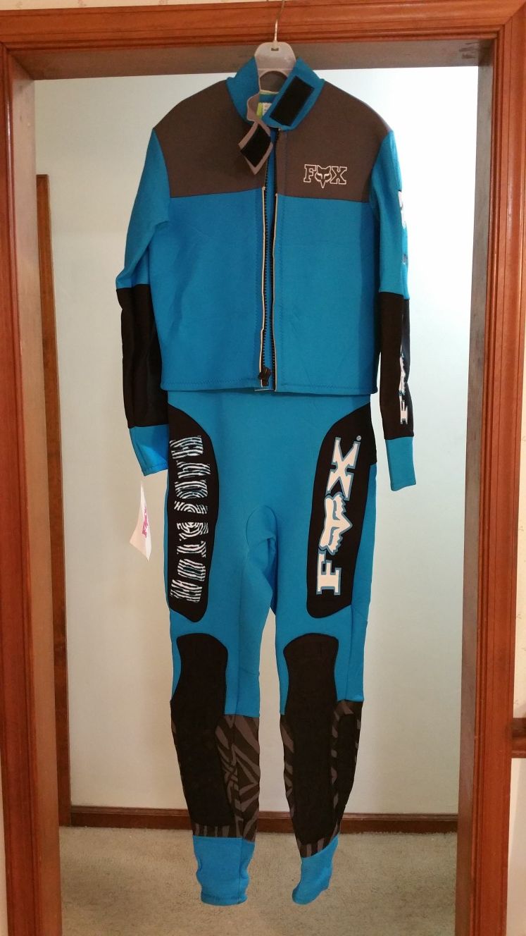 NEW FOX Radiator Mens Farmer John Wetsuit with Jacket, Size Large