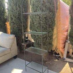 Wrought Iron Shelf W/ Glass! 