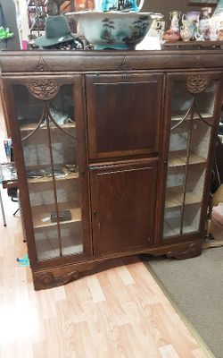 Vintage Oak Bookcase- Located In Shelton 