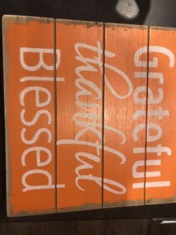 Thankful sign
