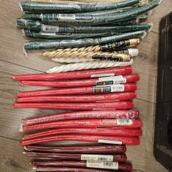 Assorted Taper Candles – Decorative Set of 40, Gold, Green, Red, and Burgundy

