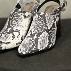Snake Print Wedge Heels