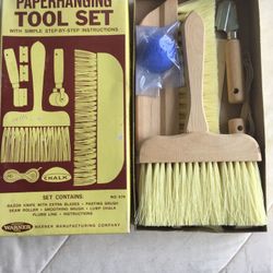 Warner tools vintage paper hanging tool set new in box!