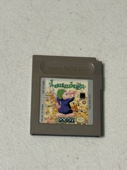 Nintendo GameBoy Lemmings game