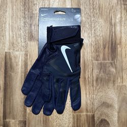 Nike Alpha Huarache Elite Batting Gloves Baseball Mens Size XL Navy CV0720-439