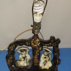 LAMP Mid-century Ceramic Asian 