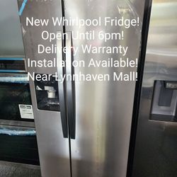 Whirlpool Fridge  Water And Ice! Delivery Warranty Installation Available! 10% Military Discount!