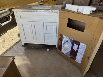 Gabinete con lavamanos / Bathroom cabinet with marble vanity