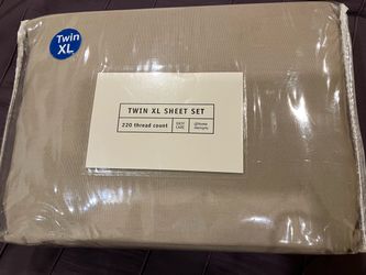 Twin XL beige sheets new