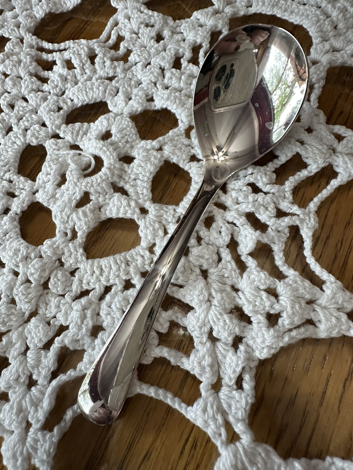 Silver Plated Soup Spoon From Sheffield, England