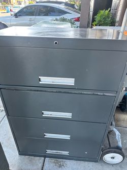 4-Drawer Lateral Metal Filing Cabinet