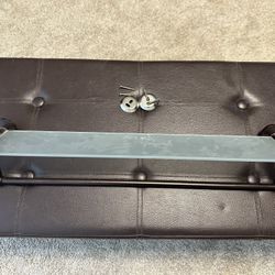  Bronze Finish Glass Shelf  