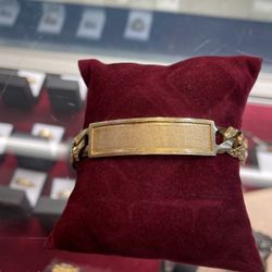 14K Gold ID bracelet