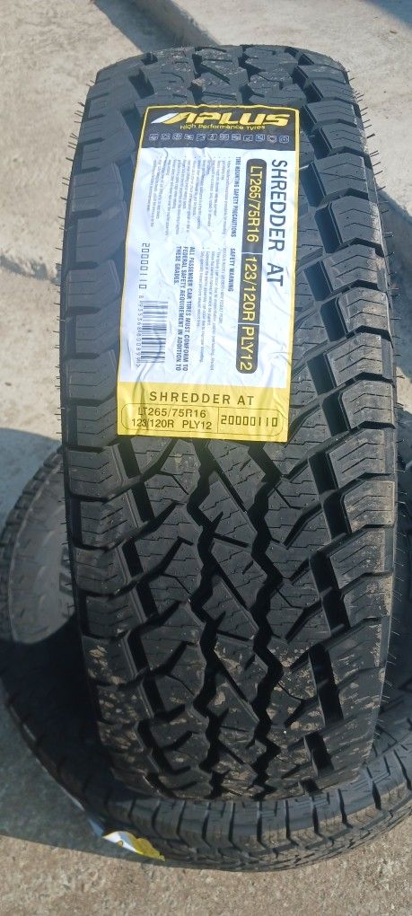 265-75-16. Lt 12 Ply All Terrain (Aplus)