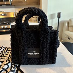 Marc Jacobs Small Black Teddy Tote Shoulder Bag