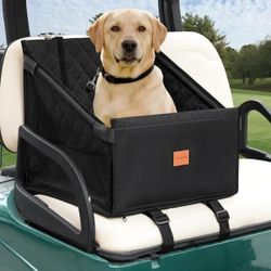 Universal Golf Cart Dog Seat for SmallMedium Dogs and Cats Rigid Frame Black