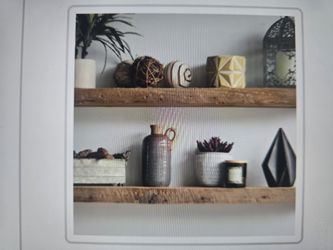 Floating Reclaimed Wood Shelf Amish Made