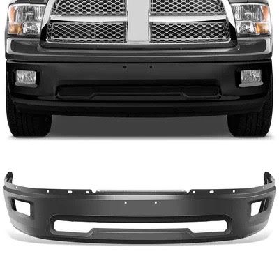 LA Zona Auto Parts 2009 to 2012 Dodge Ram Front Bumper Black Defensa Delantera with Fog lamps