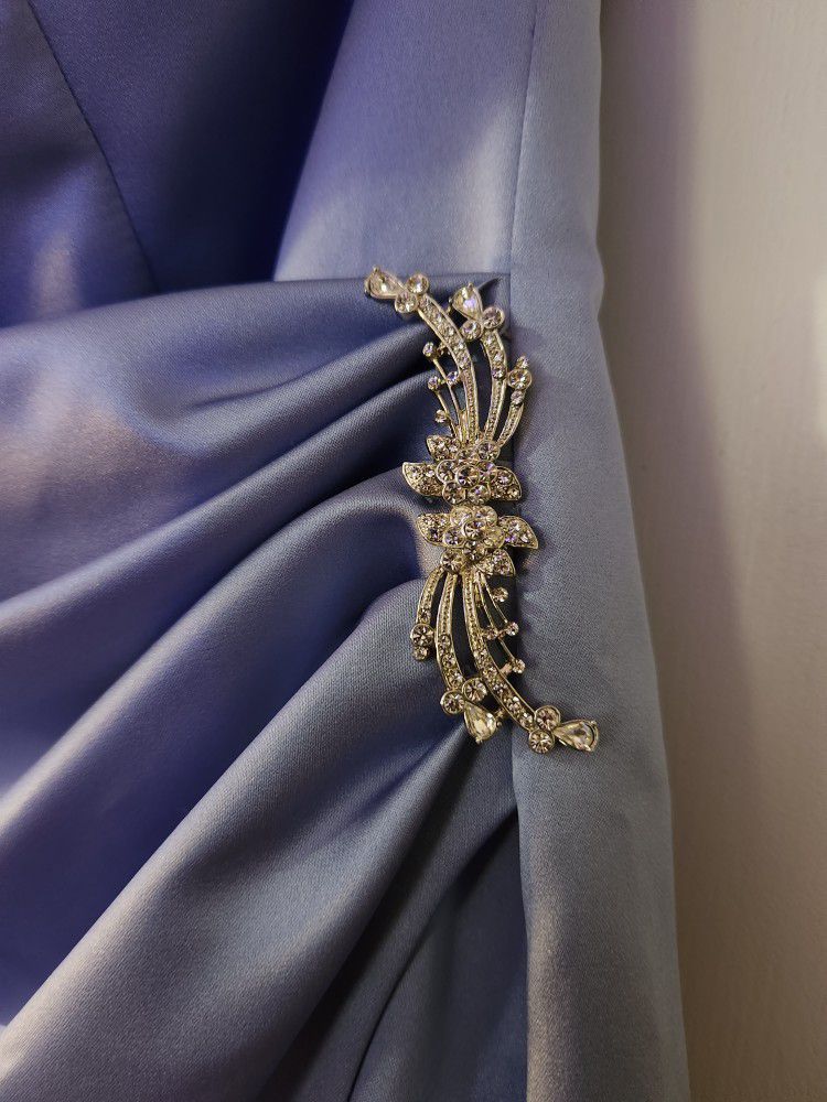 David's Bridal Dress 8567  Blue Size 8 New 