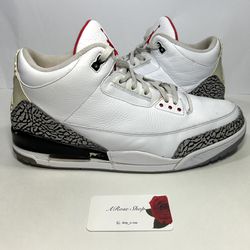 Nike Air Jordan 3 Retro ‘White Cement’ (136064 105) Shoes Size: 16 M