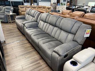Manual reclining sofa and loveseat set! NEW