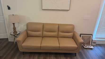 **3 seater leather couch (NEW)**