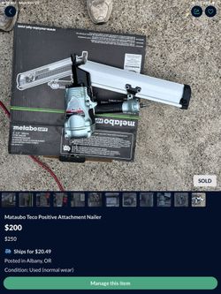 Mataubo Framing Nailer 22-1/2 Degree Like New