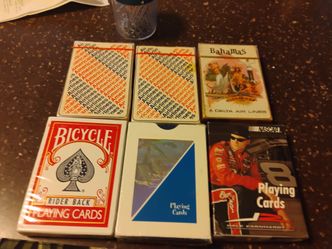 6 DECKS PLAYING CARDS SEALED