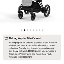 Cybex E- Priam Electric Stroller Frame Matt Black 