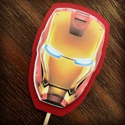 Iron Man cupcake topper