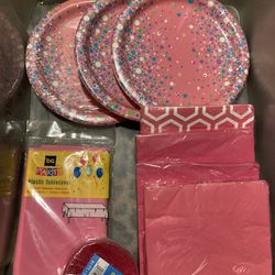 Brand New pink Birthday Decorations 