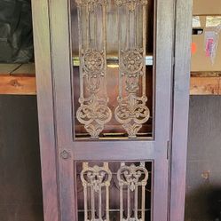 Mahogany Rustic Wine Cabinet