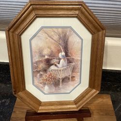 B. Torkland Woman Sitting In Bench Print 