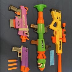 Fortnite Nerf Gun Collection With Bullets