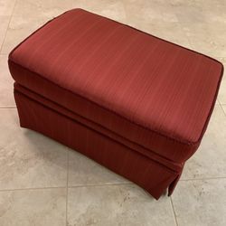 Beautiful Luxurious Burgundy Rolling Ottoman