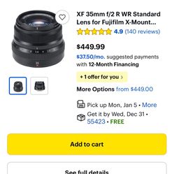 Fujifilm Camera lens 