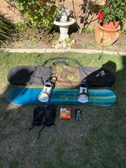 Burton Bullet Snowboard Package with Bag and Accessories