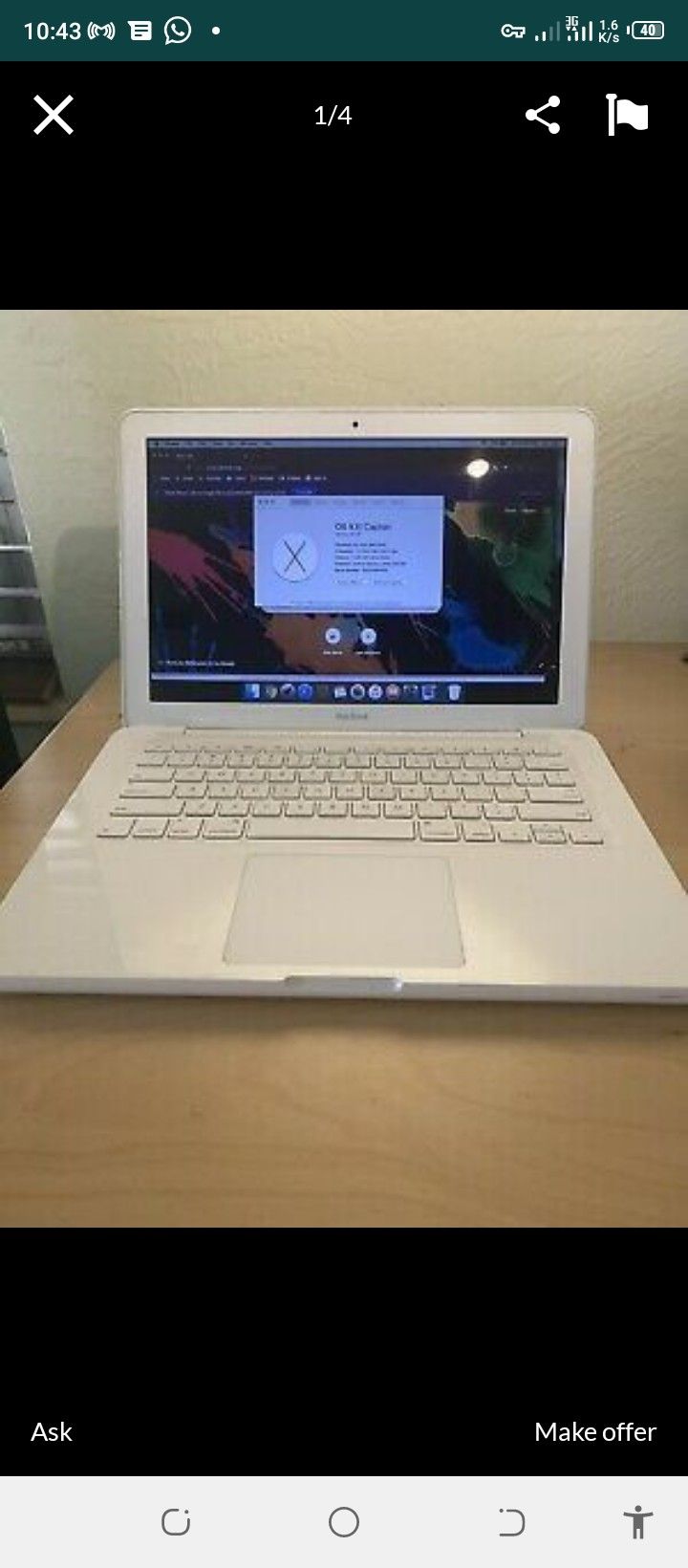 Apple laptop series 5