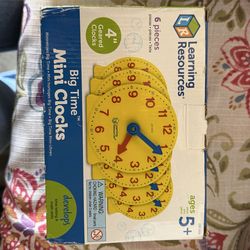 6 piece mini clock set