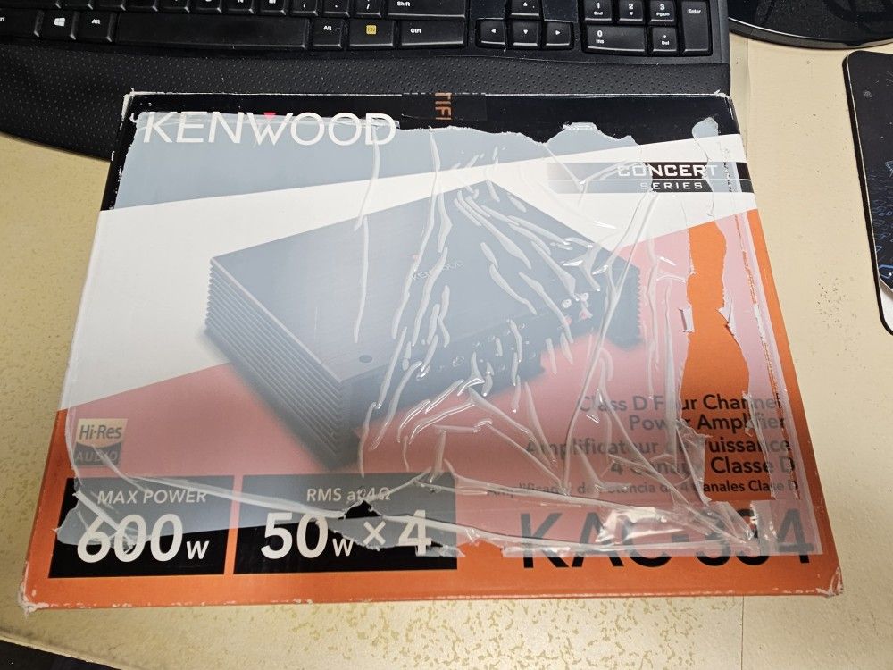 Kenwood KAC-334 Max Power 600w 4 Channel