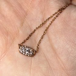 Rose Gold Kendra Scott Pendant Necklace