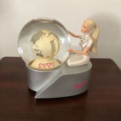 2000 Barbie Celebrating The New Millennium Snow Globe